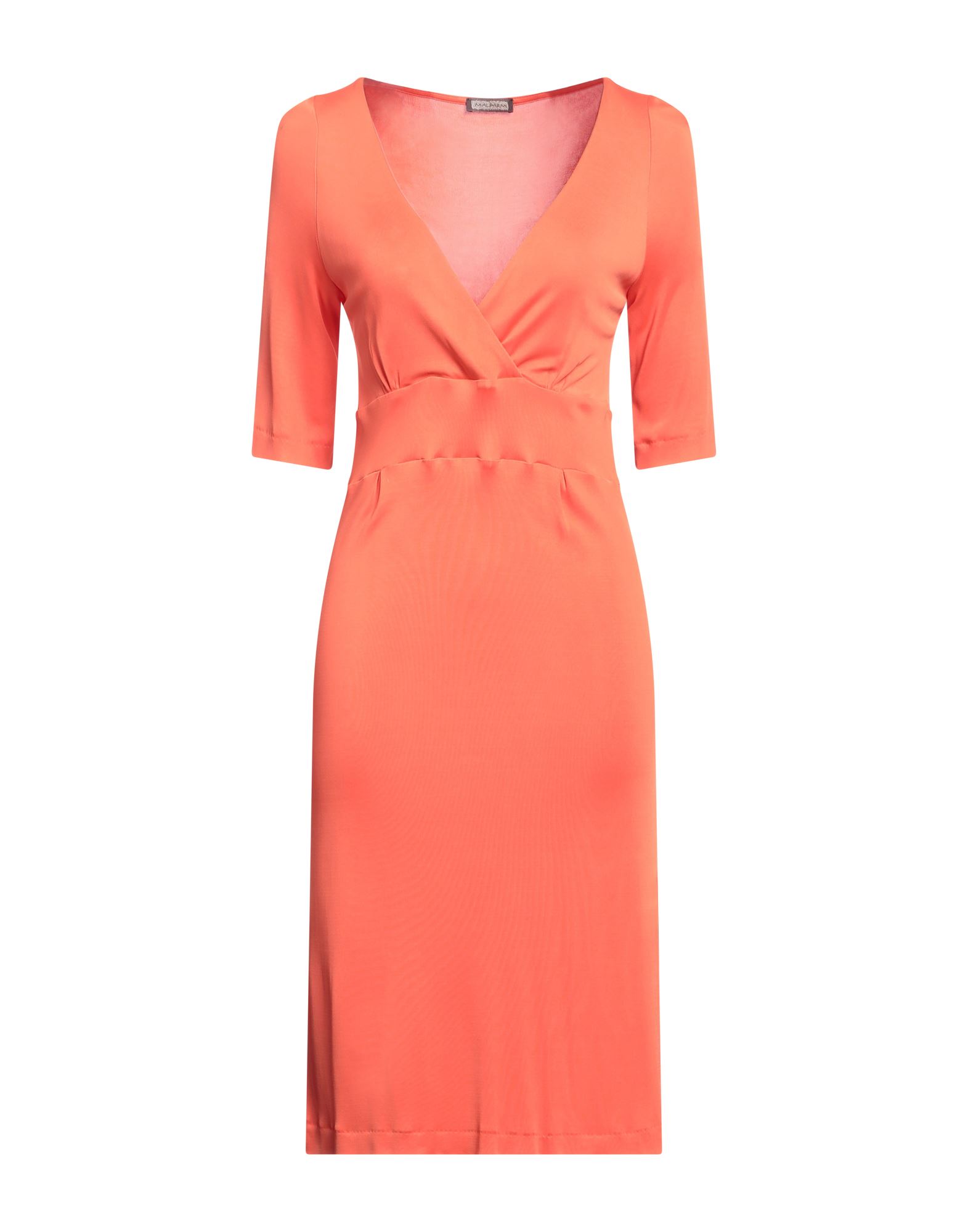 MALÌPARMI Midi-kleid Damen Orange von MALÌPARMI