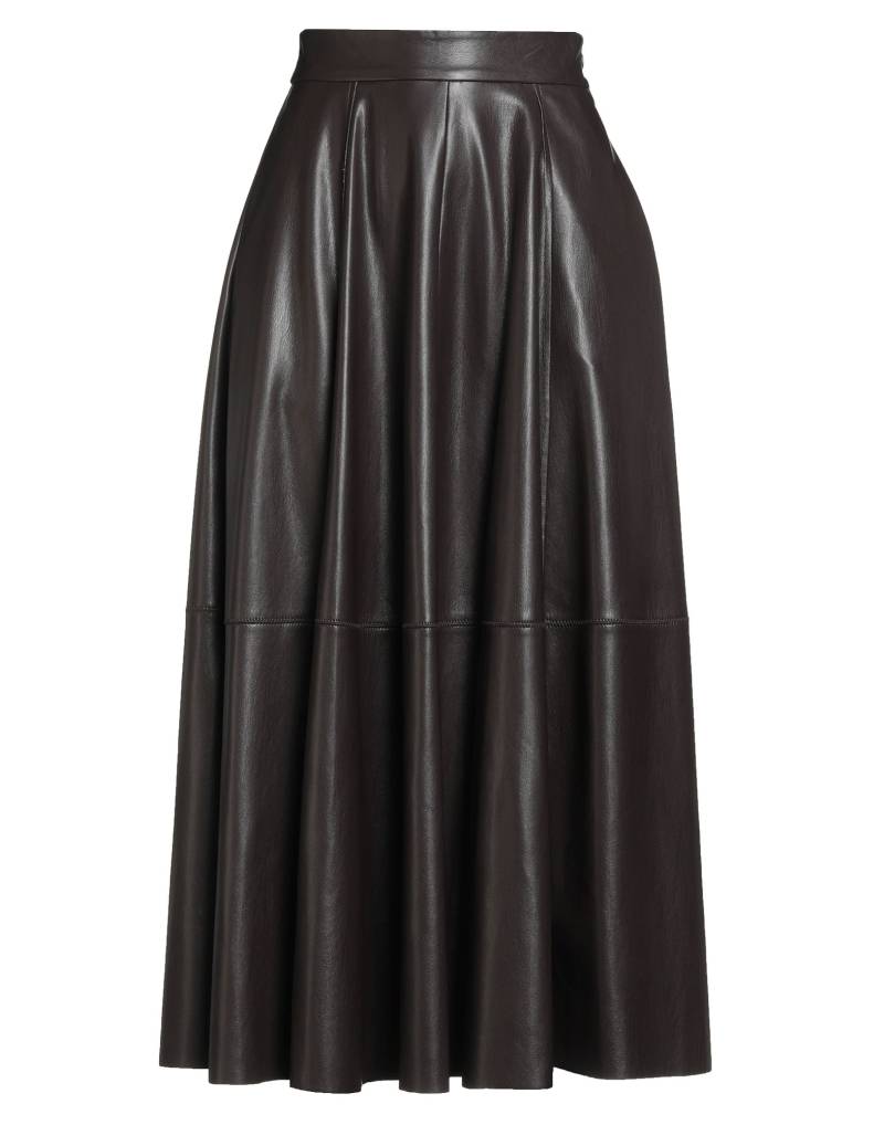 MALÌPARMI Midi-rock Damen Dunkelbraun von MALÌPARMI