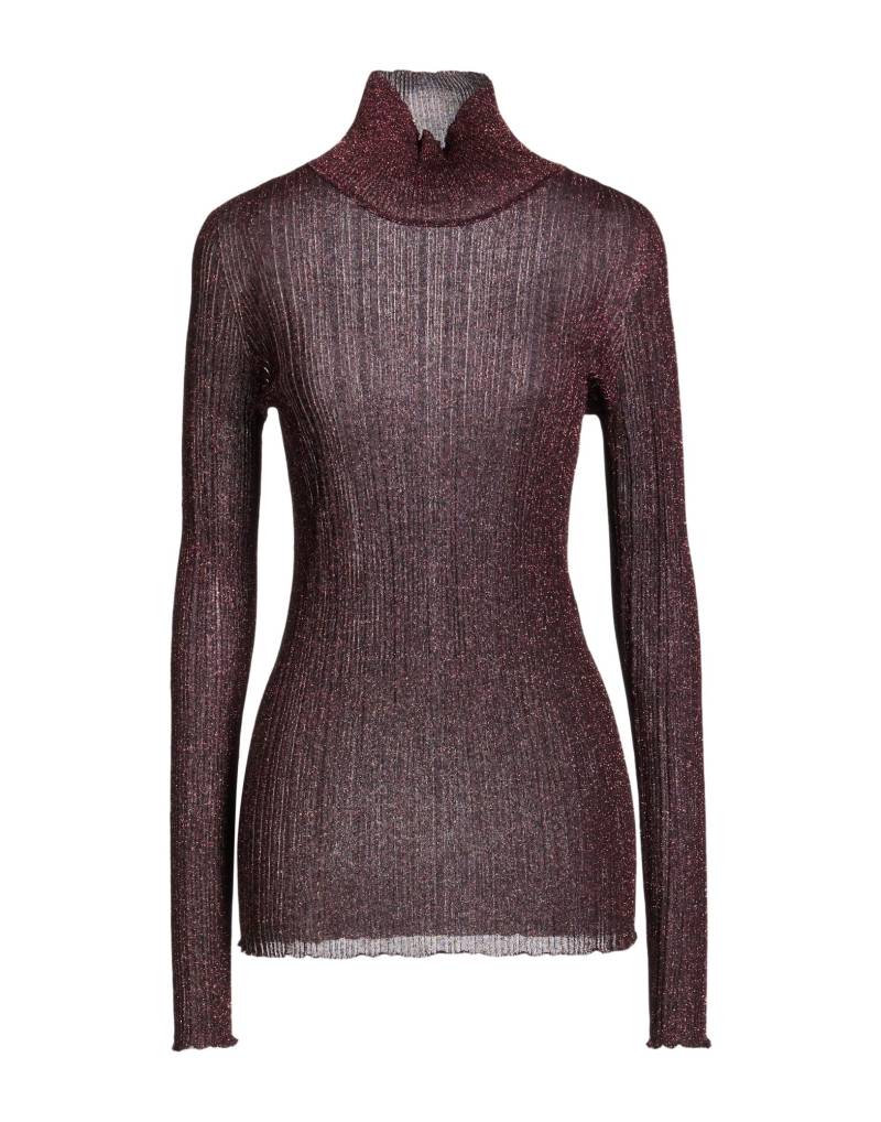 MALÌPARMI Rollkragenpullover Damen Dunkelviolett von MALÌPARMI