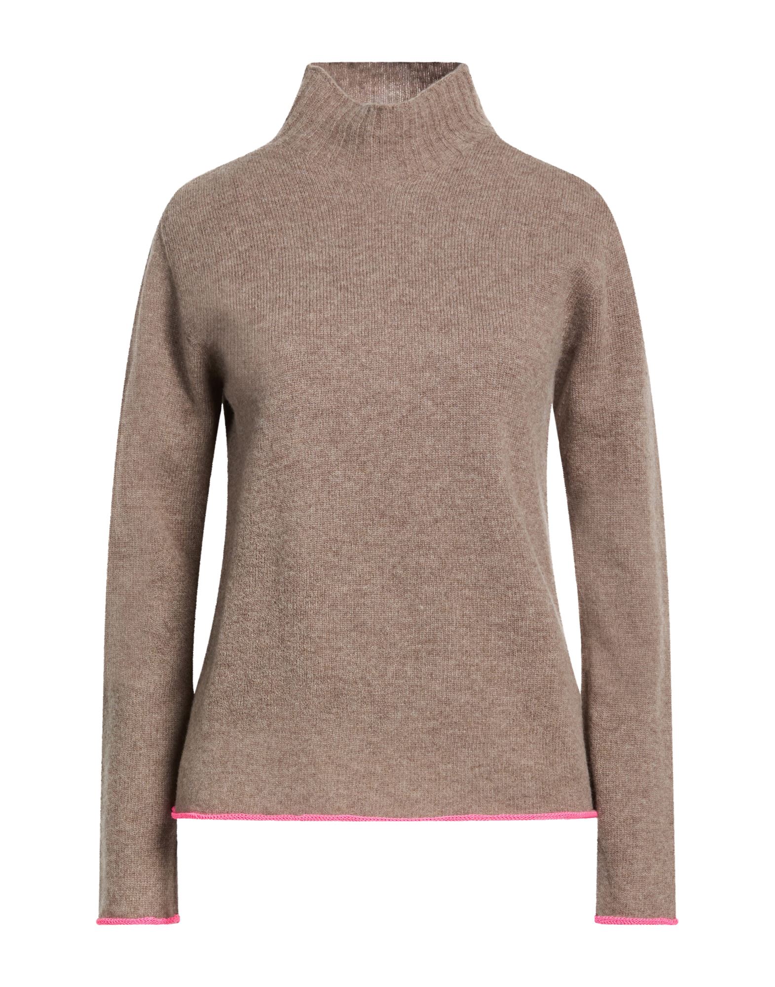 MALÌPARMI Rollkragenpullover Damen Hellbraun von MALÌPARMI