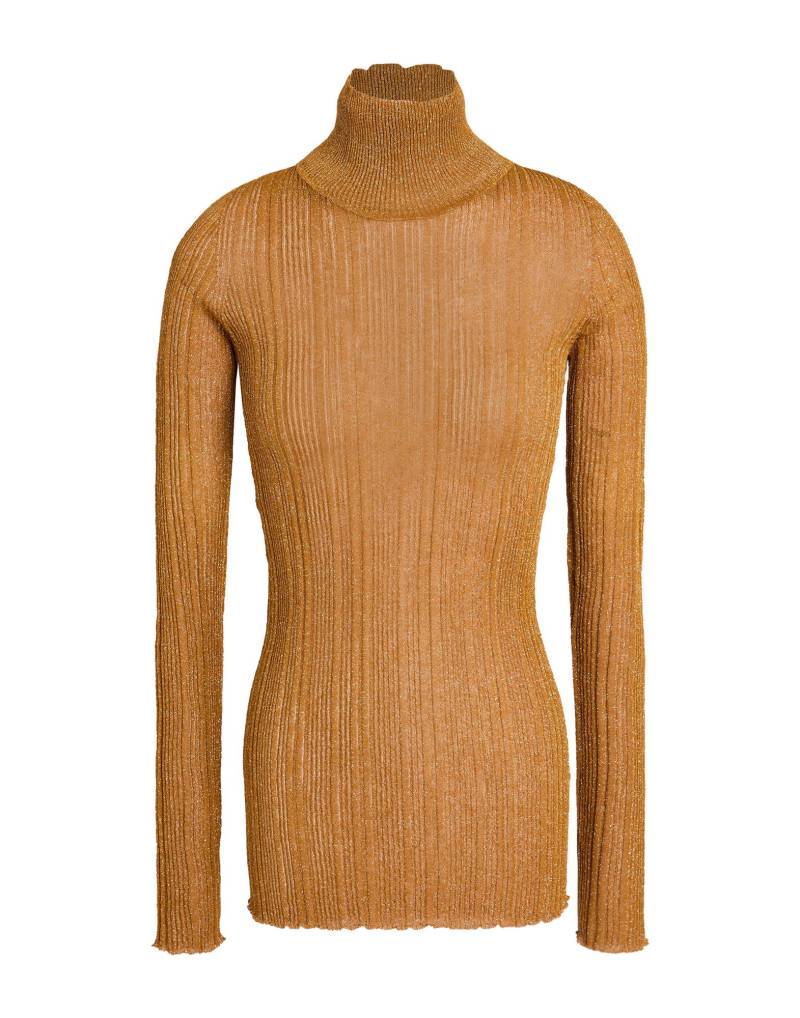 MALÌPARMI Rollkragenpullover Damen Kamel von MALÌPARMI