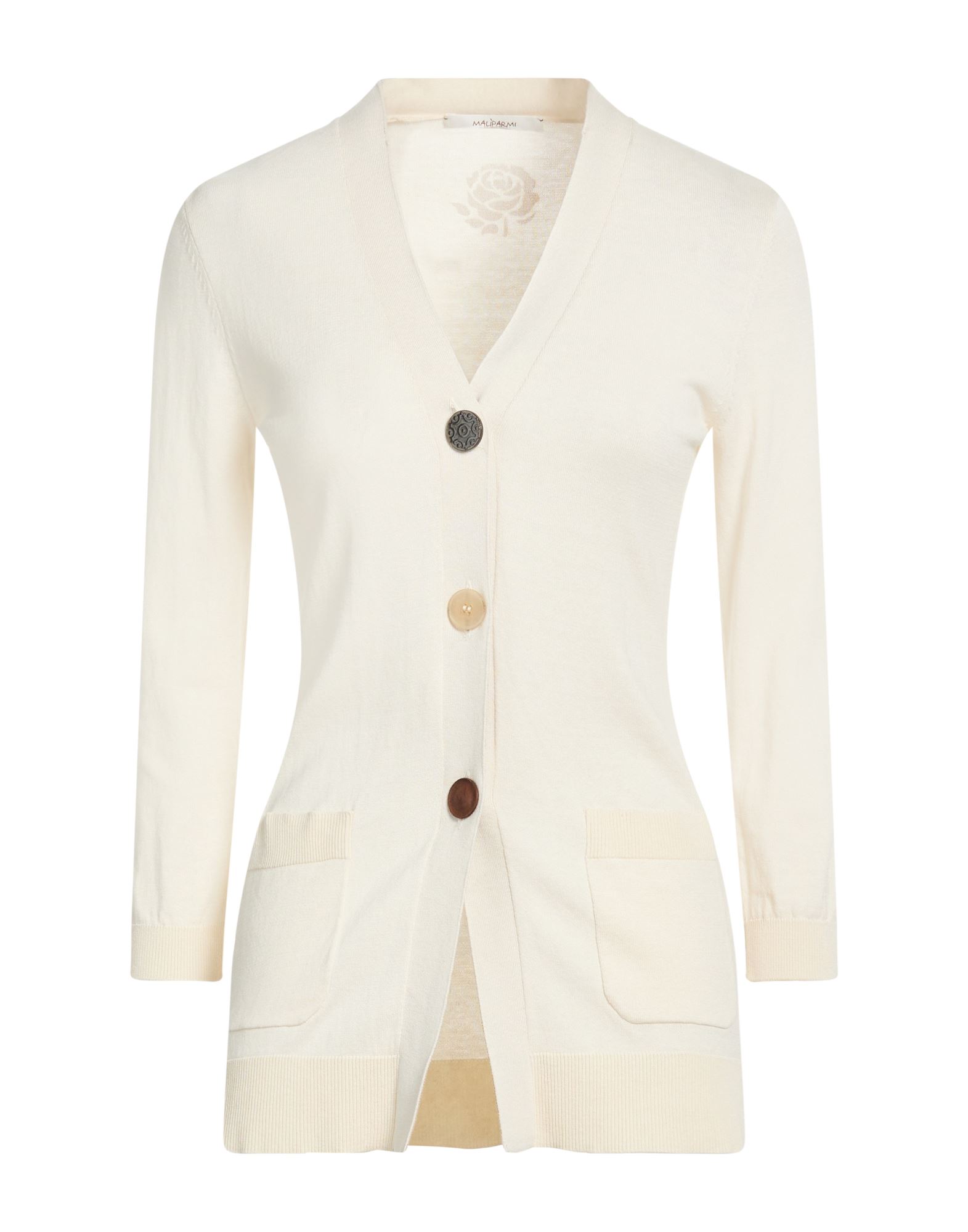 MALÌPARMI Strickjacke Damen Cremeweiß von MALÌPARMI
