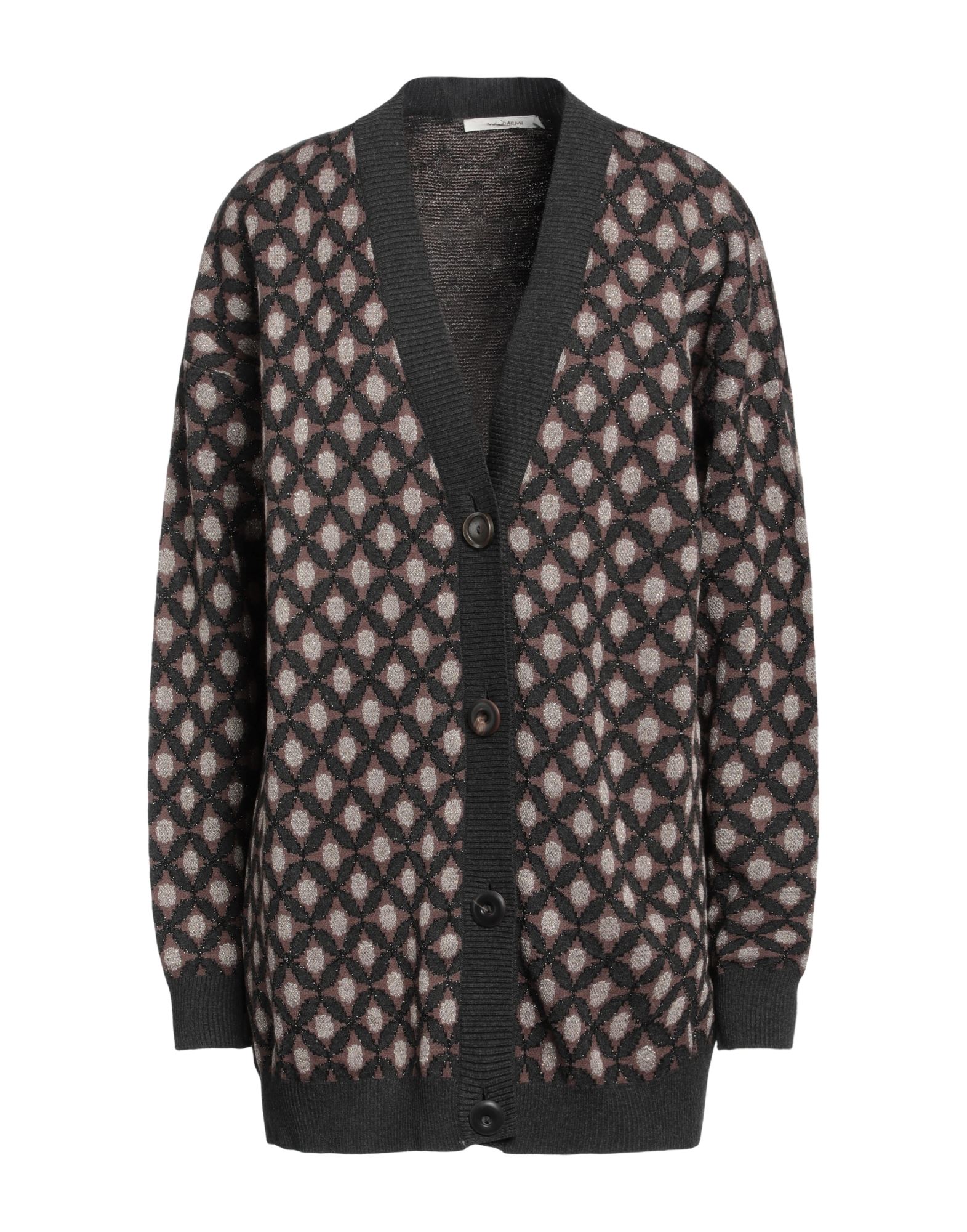 MALÌPARMI Strickjacke Damen Dunkelbraun von MALÌPARMI