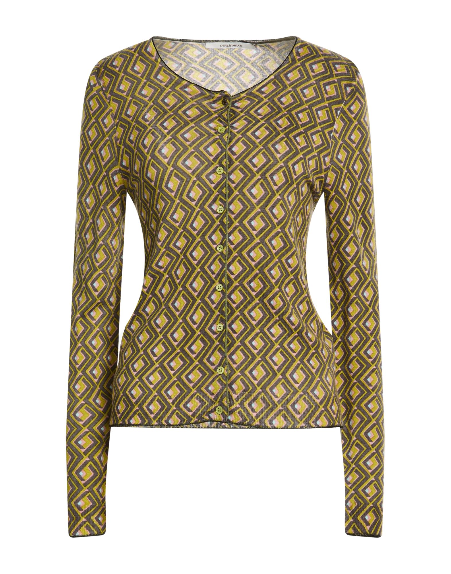 MALÌPARMI Strickjacke Damen Salbeigrün von MALÌPARMI