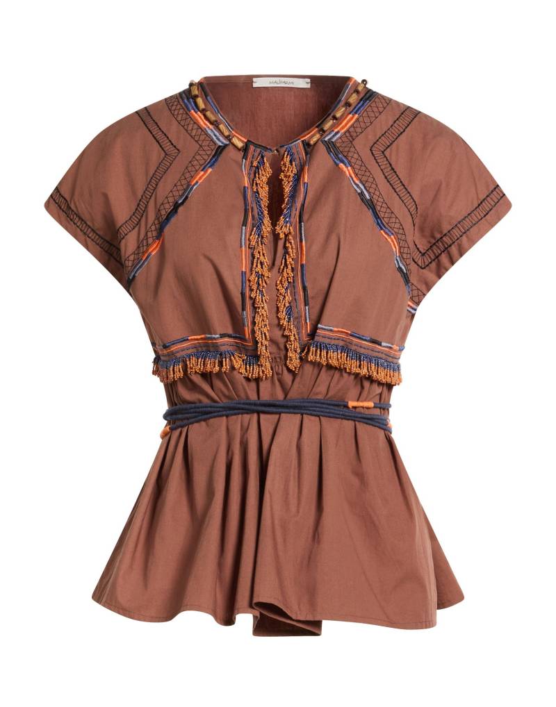 MALÌPARMI Top Damen Braun von MALÌPARMI