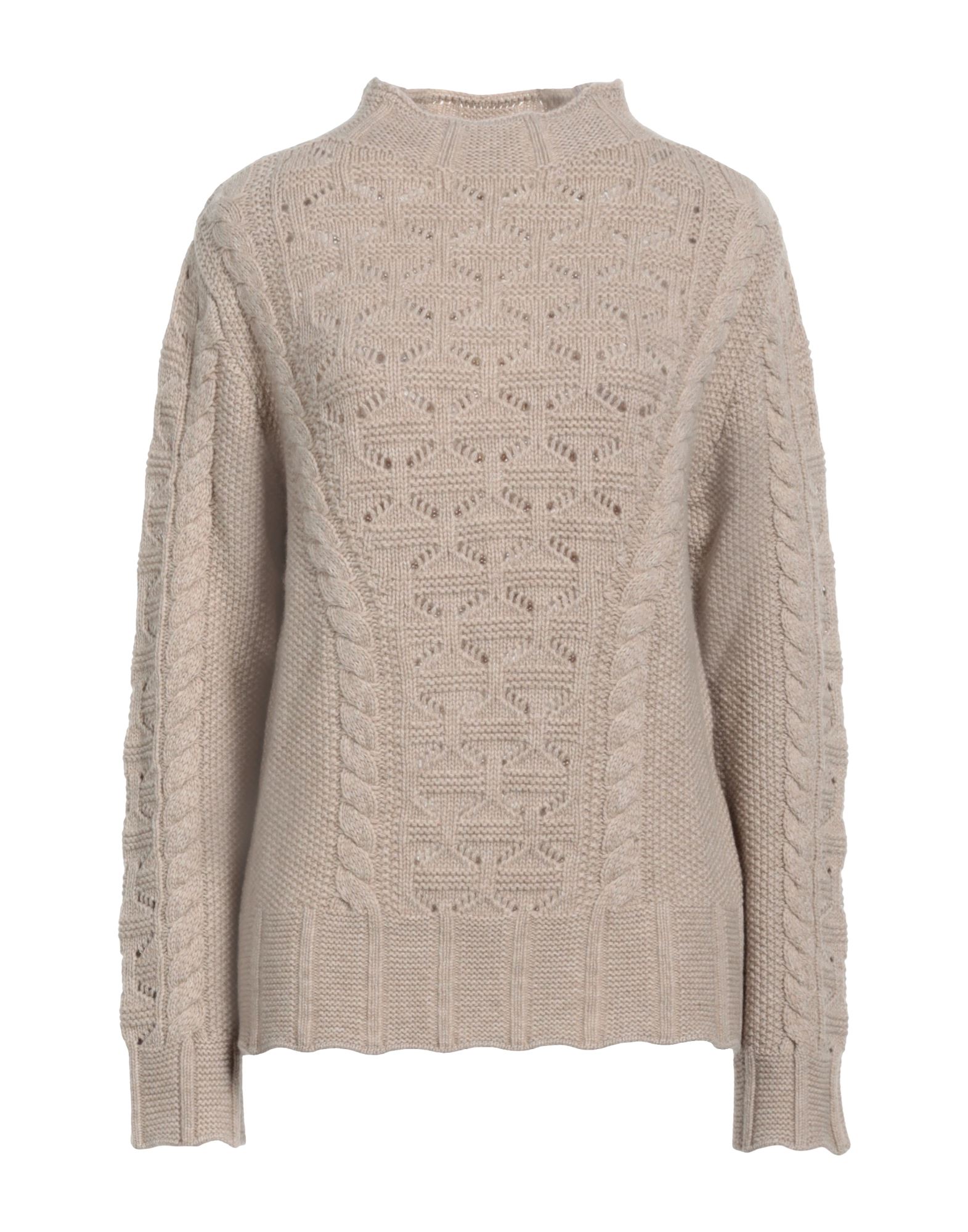 MALO Rollkragenpullover Damen Beige von MALO