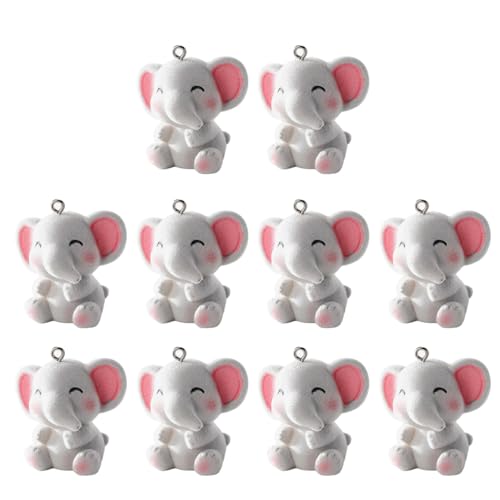 10 Stück Tier-Charm-Schlüsselanhänger-Zubehör, geeignet für Ohrringe, Halsketten, Schmuckherstellung, Plüschtier-Charm-Anhänger 10 Stück Tier-Charm-Schlüsselanhänger-Zubehör, geeignet für Ohrringe, Halsketten, Schmuckherstellung, Plüschtier-Charm-Anhänger von MALSSE