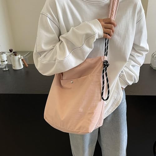 Damen-Umhängetasche im japanischen Stil, große Kapazität, Schultertasche, schlichter Eimer, lässige Kuriertasche für den täglichen Gebrauch, japanische Umhängetasche für Frauen, große Kapazität von MALSSE