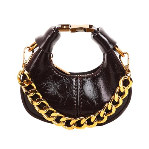 Damentasche Halbkreis Crossbody Retro Handtasche und Geldbörse Herbst Winter Schulter Halbmond für Alltag Herbst Winter Crossbody für Frauen Handtasche Retro Schulter Halbmond, Kaffeebraun, One Size Damentasche Halbkreis Crossbody Retro Handtasche und Geldbörse Herbst Winter Schulter Halbmond für Alltag Herbst Winter Crossbody für Frauen Handtasche Retro Schulter Halbmond, Kaffeebraun, One Size von MALSSE