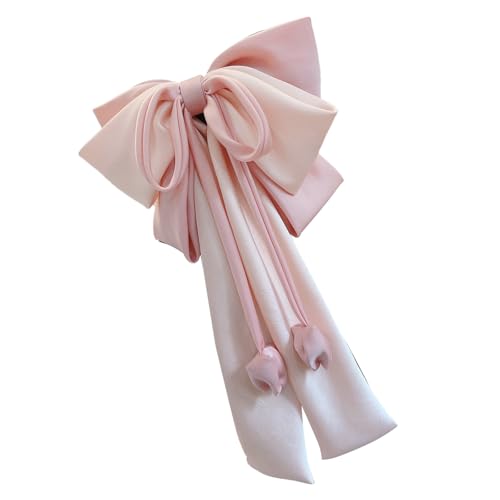 Einzigartige Haarspange mit Schleife, französische Haarspange, Party-Kopfbedeckung, einfarbig, Haarschmuck für anspruchsvolle Damen von MALSSE