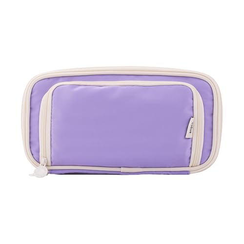 Federmäppchen mit großem Fassungsvermögen, große Tasche, Stiftebeutel, Marker-Organizer, Aufbewahrungstasche, Reise-Make-up-Tasche, Kunstbedarf, Lila Macaron von MALSSE