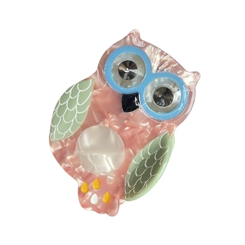 Haarklammer mit Cartoon-Motiv für Teenager, Frauen, Eulenklammer, Haarstyling-Werkzeug, Pferdeschwanz-Halter, Haarschmuck von MALSSE