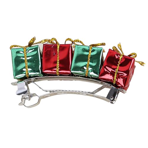 Haarspange für Damen, leuchtende Farben, Geschenkbox, Haarspange, metallische Haarspangen, seitlicher Pony-Clip, Party-Pferdeschwanz-Halter von MALSSE