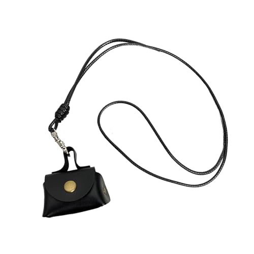 Halskette mit Anhänger im Retro-Stil mit Ledermaterialien für Kopfhörer und Münzen, tragbar und stabil, trendige Halskette, Einheitsgröße, Wie beschrieben, Wie beschrieben von MALSSE