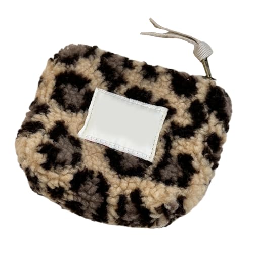 Herz-Plüsch-Münzgeldbörse für Damen, mit praktischem Plüsch und Reißverschlüssen, Sicherheits-Reise-Kartenhalter, Kopfhörer-Aufbewahrungstasche, praktischer Make-up-Organizer, g, Mass Beauty von MALSSE