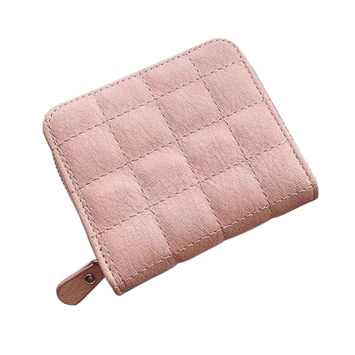 Kompakte kleine Geldbörse für Damen, koreanische Münzbörse mit Reißverschluss, mit Stickerei, eleganter PU-Kartenhalter für den täglichen Gebrauch, PU-Geldbörse, C, Mass Beauty von MALSSE