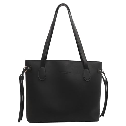 Lässige Damen-Umhängetasche, PU-Leder, Handtasche, große Kapazität, Einkaufstasche, Studenten-Schultasche für Reisen, Uni, Damen-Handtasche, große Kapazität, Schultertasche, Studenten-Schultasche Lässige Damen-Umhängetasche, PU-Leder, Handtasche, große Kapazität, Einkaufstasche, Studenten-Schultasche für Reisen, Uni, Damen-Handtasche, große Kapazität, Schultertasche, Studenten-Schultasche von MALSSE