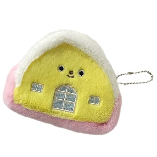 Little House Münzgeldbörse, Kopfhörer-Aufbewahrungstasche, kleine Kleingeldtasche, Geldtasche, schöne Münzbeutel, Plüsch-Ohrstöpsel, kleine Brieftaschen, Kleingeldbörse, Plüsch, Münzgeldbörse von MALSSE