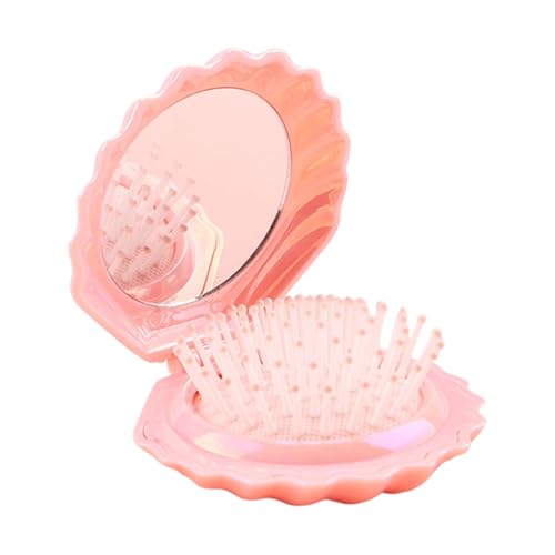 Luftgepolsterte Haarbürste, zusammenklappbar, kompakt, ABS, für Reisen, Zuhause, Büro, tragbar, Reisen für Geldbörse von MALSSE