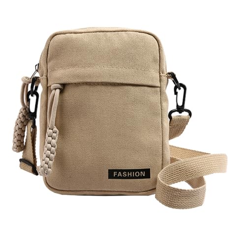 MALSSE 2024 Umhängetasche, Handytasche, leicht, Kuriertasche mit abnehmbarem Gürtel, für Mädchen, Reisen, Schultertaschen, khaki, One Size MALSSE 2024 Umhängetasche, Handytasche, leicht, Kuriertasche mit abnehmbarem Gürtel, für Mädchen, Reisen, Schultertaschen, khaki, One Size von MALSSE
