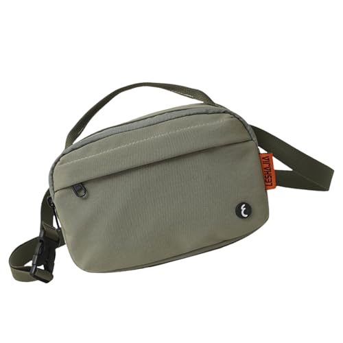 MALSSE Damen Bauchtasche Mädchen Kleine Umhängetasche mit verstellbarem Riemen Brust wasserabweisend Schulter Handy Frauen Po wasserabweisend Schulter Casual Handy kleine Crossbody, grün, One Size MALSSE Damen Bauchtasche Mädchen Kleine Umhängetasche mit verstellbarem Riemen Brust wasserabweisend Schulter Handy Frauen Po wasserabweisend Schulter Casual Handy kleine Crossbody, grün, One Size von MALSSE