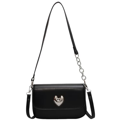 MALSSE Elegante kleine Umhängetasche, PU-Leder, Unterarmtaschen, Handtasche, Damen, Luxus-Schultertasche, Handy-Geldbörse für den täglichen Gebrauch, kleine quadratische Tasche, Schwarz , One Size MALSSE Elegante kleine Umhängetasche, PU-Leder, Unterarmtaschen, Handtasche, Damen, Luxus-Schultertasche, Handy-Geldbörse für den täglichen Gebrauch, kleine quadratische Tasche, Schwarz , One Size von MALSSE