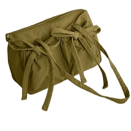 MALSSE Geräumige Umhängetasche für Arbeit, Reisen und Fitness, unverzichtbare lässige Handtasche, Nylon-Griff oben, modische Pendlertasche, anspruchsvolle Outfit-Ergänzung, grün, One Size MALSSE Geräumige Umhängetasche für Arbeit, Reisen und Fitness, unverzichtbare lässige Handtasche, Nylon-Griff oben, modische Pendlertasche, anspruchsvolle Outfit-Ergänzung, grün, One Size von MALSSE