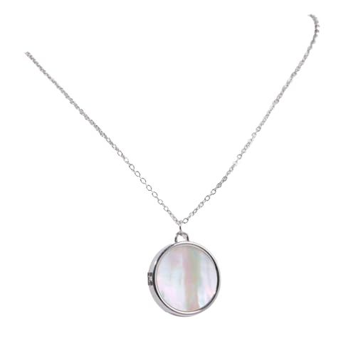 MALSSE Halskette mit Fotoalbum, zarter Rahmen-Anhänger, Halskette, stilvolles Album, Schlüsselbeinkette für Partys, Verabredungen, Haustierrahmen-Anhänger, Einheitsgröße, Wie beschrieben, Wie von MALSSE