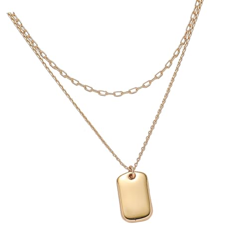 MALSSE Halskette mit geometrischem Brillen-Anhänger, einzigartiger Anhänger, tragbare Schlüsselbeinkette, Anhänger für Partys und Verabredungen, Schlüsselbeinkette von MALSSE