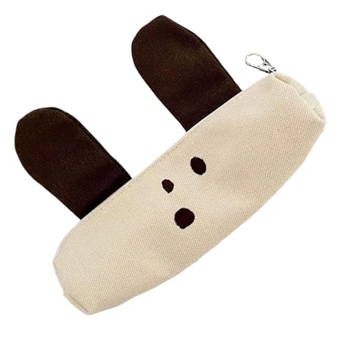 MALSSE Hunde-Federmäppchen, große Kapazität, Stift-Organizer, Aufbewahrungstasche, Segeltuch, Federmäppchen, Reise-Kosmetiktasche für Schule, Büro, Tier-Federmäppchen, Kaffee-Trompete MALSSE Hunde-Federmäppchen, große Kapazität, Stift-Organizer, Aufbewahrungstasche, Segeltuch, Federmäppchen, Reise-Kosmetiktasche für Schule, Büro, Tier-Federmäppchen, Kaffee-Trompete von MALSSE