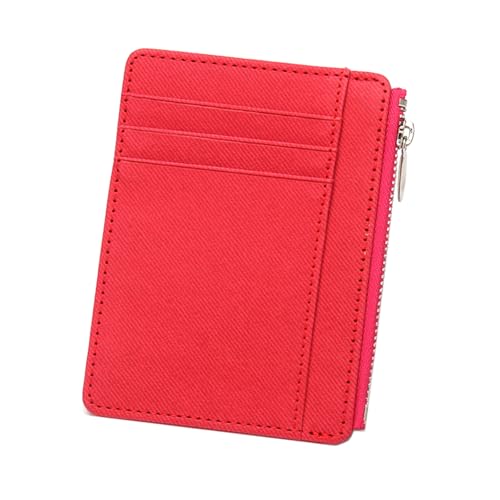 MALSSE Kompakte blockierende sichere Kartenfächer, PU-Leder, Münzgeldbörse, tragbarer Kleingeldhalter, entworfen für Sicherheit und einfachen Transport, R von MALSSE