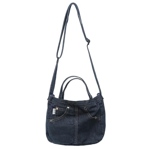 MALSSE Modische, gewaschene Jeans-Umhängetasche, Umhängetasche, geeignet für Profis, die einen Hauch von Mode lieben, modische Jeans-Handtasche, a, One Size MALSSE Modische, gewaschene Jeans-Umhängetasche, Umhängetasche, geeignet für Profis, die einen Hauch von Mode lieben, modische Jeans-Handtasche, a, One Size von MALSSE