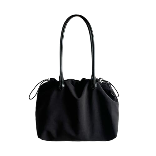 MALSSE Modische Nylon-Umhängetasche, entworfen für Komfort und Komfort beim Pendeln oder Freizeitaktivitäten. Professionelle Tasche, Schwarz , One Size von MALSSE