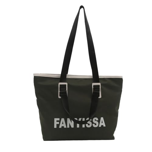 MALSSE Modische Reisetasche mit Buchstabendruck, wasserabweisend, große Kapazität, Oxford-Stoff, Handtasche, Gepäcktasche, modische Handtasche, grün, One Size MALSSE Modische Reisetasche mit Buchstabendruck, wasserabweisend, große Kapazität, Oxford-Stoff, Handtasche, Gepäcktasche, modische Handtasche, grün, One Size von MALSSE
