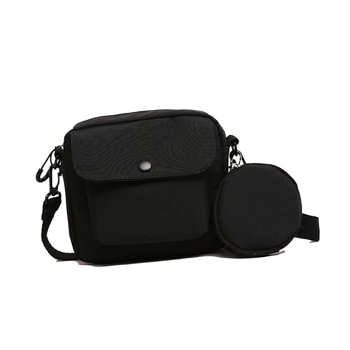 MALSSE Modische Umhängetasche, Handytasche, Crossbody-Tasche für Damen, zum Tragen von Handys und Geldbörsen, Alltagstasche, lässig, Reisen, Crossbody, Schwarz , One Size MALSSE Modische Umhängetasche, Handytasche, Crossbody-Tasche für Damen, zum Tragen von Handys und Geldbörsen, Alltagstasche, lässig, Reisen, Crossbody, Schwarz , One Size von MALSSE