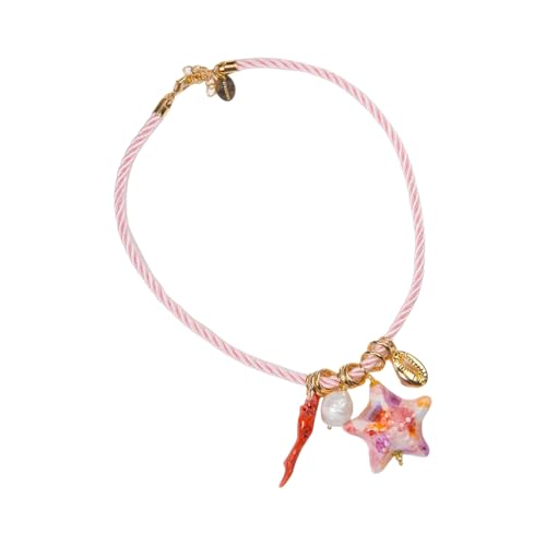 MALSSE Personalisierbares Strandschmuck-Set, Seesterne, Muschel-Anhänger, Halskette, tragbare Harzkette für lässige Outfits, trendige Halskette, Einheitsgröße, Wie beschrieben, Wie beschrieben von MALSSE