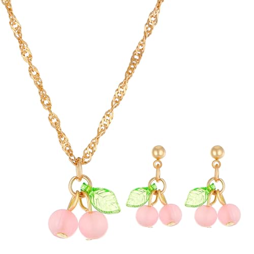 MALSSE Stilvolle Charm-Halskette und Ohrringe, modischer Anhänger, Halskette, Ohrschmuck, Partyschmuck zum Verschenken, einzigartiger Schmuck für Damen, Einheitsgröße, Wie beschrieben, Wie beschrieben von MALSSE