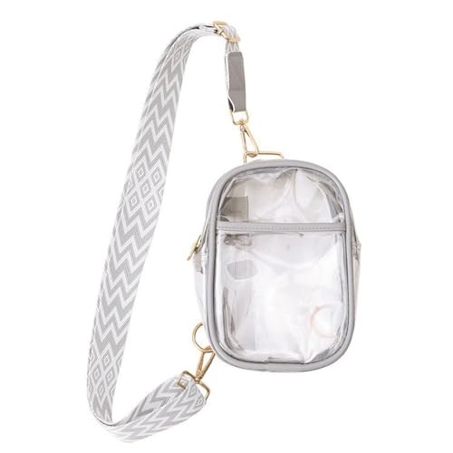 MALSSE Transparente Tasche, Stadiongenehmigung, Umhängetasche, Geldbörse, einfache Truhe für Stadionveranstaltungen, Konzerte, durchsichtige Verpackung, genehmigt, Crossbody-Brust MALSSE Transparente Tasche, Stadiongenehmigung, Umhängetasche, Geldbörse, einfache Truhe für Stadionveranstaltungen, Konzerte, durchsichtige Verpackung, genehmigt, Crossbody-Brust von MALSSE