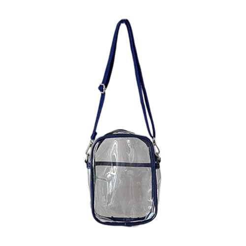 MALSSE Transparente Umhängetasche für Damen, lässig, für Mädchen, Stadiongenehmigung, Kuriertasche, Teenager-Mode, PVC-Schultertasche, Stadiongenehmigung, PVC, Umhängetasche, durchsichtig, blau, One MALSSE Transparente Umhängetasche für Damen, lässig, für Mädchen, Stadiongenehmigung, Kuriertasche, Teenager-Mode, PVC-Schultertasche, Stadiongenehmigung, PVC, Umhängetasche, durchsichtig, blau, One von MALSSE