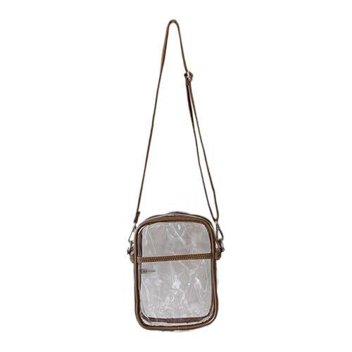 MALSSE Transparente Umhängetasche für Damen, lässig, für Mädchen, Stadiongenehmigung, Kuriertasche, Teenager-Mode, PVC-Schultertasche, Stadiongenehmigung, PVC, Umhängetasche, durchsichtig, khaki, One MALSSE Transparente Umhängetasche für Damen, lässig, für Mädchen, Stadiongenehmigung, Kuriertasche, Teenager-Mode, PVC-Schultertasche, Stadiongenehmigung, PVC, Umhängetasche, durchsichtig, khaki, One von MALSSE