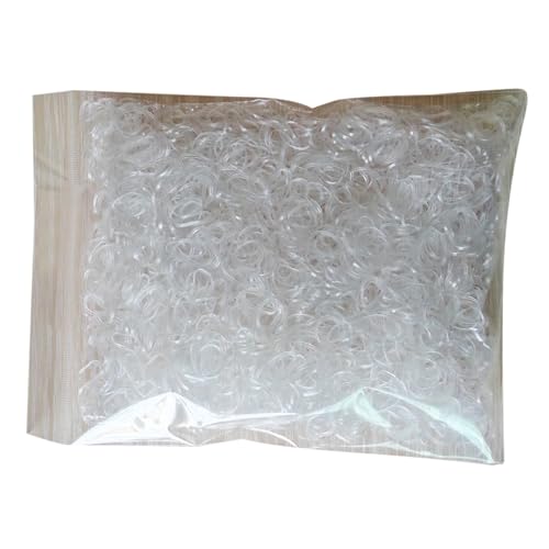 MALSSE Transparente elastische Haargummis, kleine Haargummis, Haarstyling-Werkzeug, Haargummis, 300/400 Stück von MALSSE