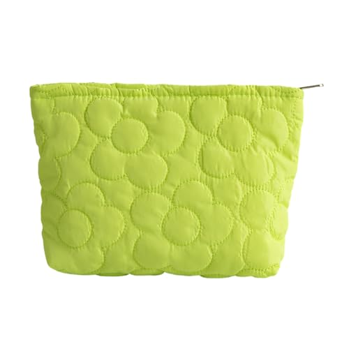 Make-up-Tasche für Damen, aus Nylon, große Kapazität, Kulturbeutel, lässige Handtasche zum Organisieren von Kosmetikartikeln für Reisen, grün, Mass Beauty von MALSSE
