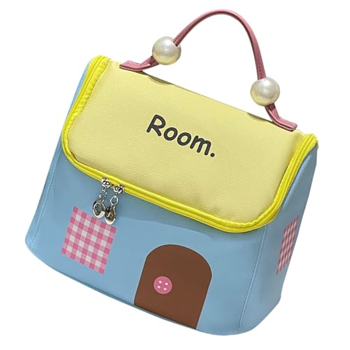 Make-up-Tasche mit einzigartigem Hausstil, organisiert für trendige Frauen, große Kapazität, Kosmetiktasche für Reisen und tägliches Pendeln, 01style, Mass Beauty von MALSSE