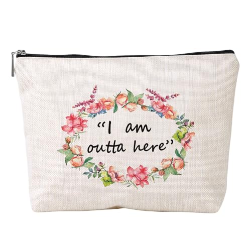 Make-up-Tasche mit inspirierenden Buchstaben für Damen, Leinenimitat, Reise-Kosmetiktasche, Organizer, motivierendes Geschenk, Badezimmer, Kulturbeutel, Ymhzb3302, Mass Beauty von MALSSE