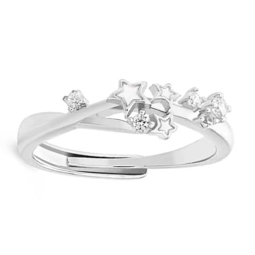 Moderne, einfache Paarringe, stilvoll, Unisex, moderne Öffnung, Edelstahl, verstellbar, für den täglichen Gebrauch, Einheitsgröße, Wie beschrieben, Wie beschrieben von MALSSE