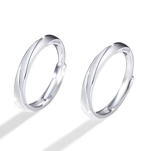 Modische, leuchtende Ringe für Paare, stabile Legierung, Schmuckzubehör, tragbar für besondere Anlässe, Freizeitkleidung, verstellbare Größe von MALSSE