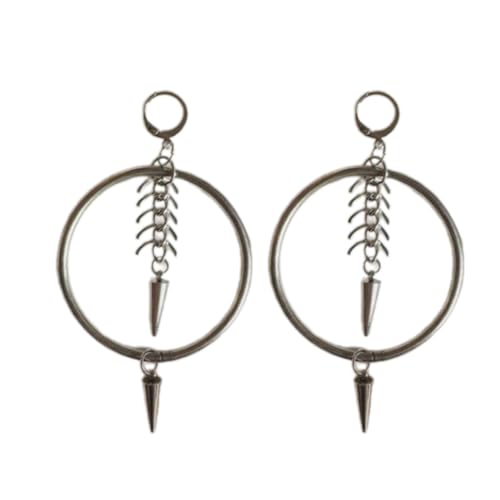 Modischer Anhänger Ohrringe Elegant Dangle Hook Einzigartiger Anhänger mit Fischgräten-Kette Zubehör für Partys und Verabredungen von MALSSE