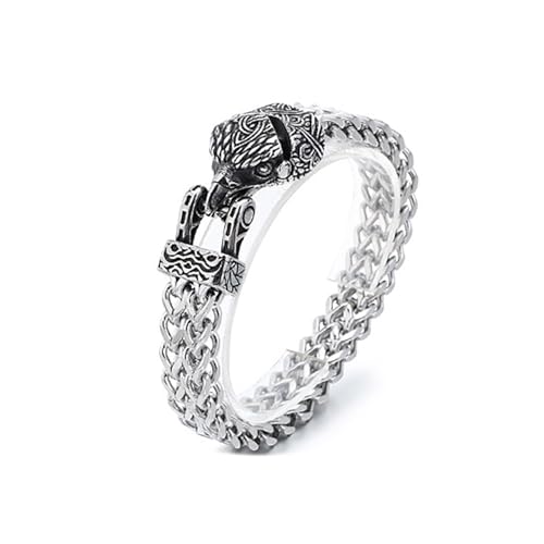 Offener Mund Wolf/Schlange/Falken für Herren, Gothic-Tier-Armband, Punk-Schmuck, elegantes Festival-Accessoire, Punk-Schmuck für Herren, Einheitsgröße, Wie beschrieben Offener Mund Wolf/Schlange/Falken für Herren, Gothic-Tier-Armband, Punk-Schmuck, elegantes Festival-Accessoire, Punk-Schmuck für Herren, Einheitsgröße, Wie beschrieben von MALSSE