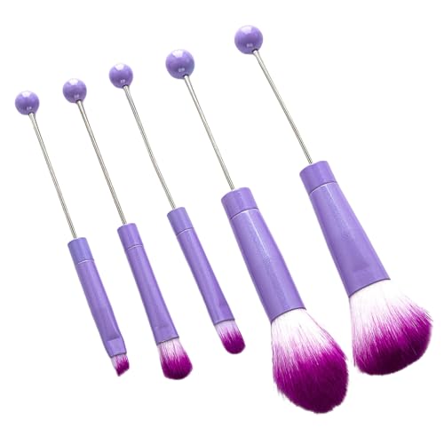 Professionelles Make-up-Pinsel-Set mit Metallgriff, Perlen-Kosmetikpinsel für natürliches Make-up, Lidschatten-Pinsel-Kits von MALSSE