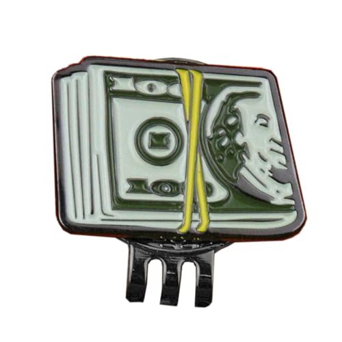 Putting Alignment Zielkappe Clip Dollar Bill Ballmarker Metall Hut Clip Zubehör Ballmarker für mehrere Marker, Einheitsgröße, Wie beschrieben von MALSSE